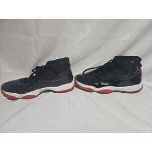 Nike Air Jordan 11 Retro Black/Varsity Red-White Sneaker - Men’s Size 9.5